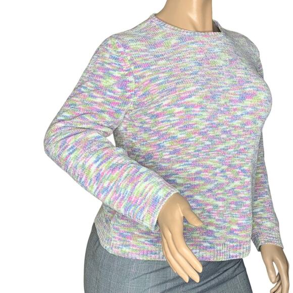 Alfred Dunner Sweater Space Dye Multicolor Chenille Pullover Size XL - Picture 2 of 7
